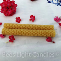Honeycomb Beeswax Taper Candles - BIG FRENCHIES