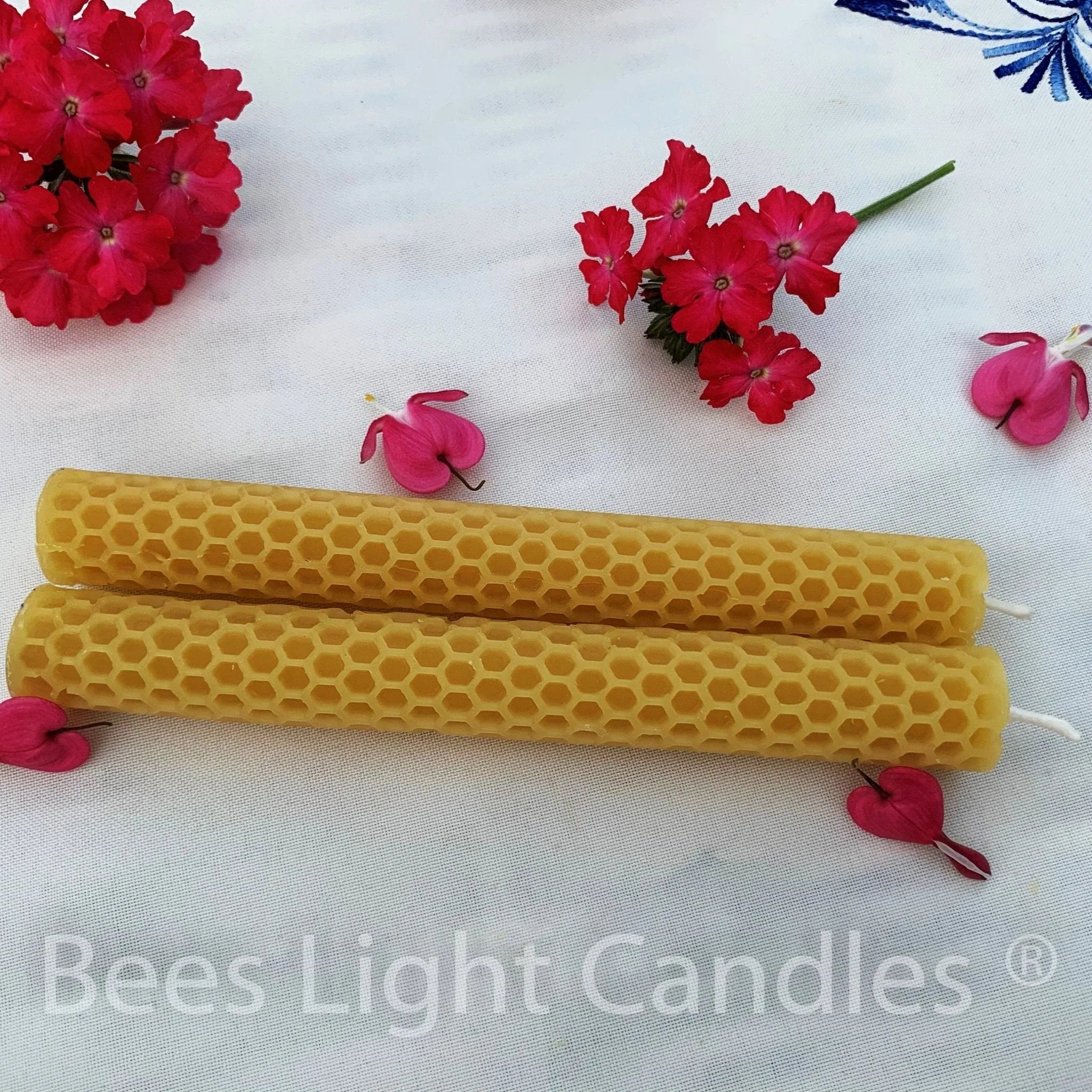 Honeycomb Beeswax Taper Candles - BIG FRENCHIES