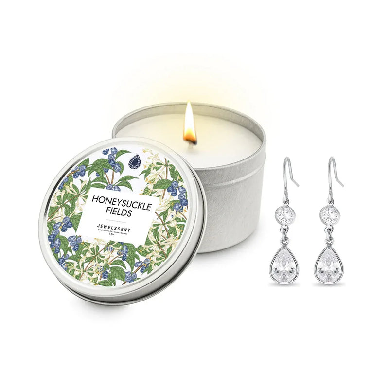 Honeysuckle Fields 5.5oz Tin Jewelry Candle - BIG FRENCHIES
