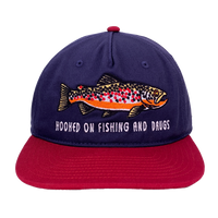 Hooked On Fishing and Drugs Custom Embroidered Hat