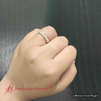 Horizontal Emerald Cut Classic Band