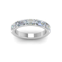 Horizontal Emerald Cut Classic Band