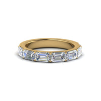 Horizontal Emerald Cut Classic Band