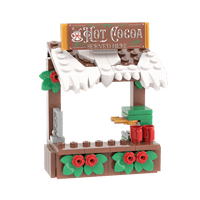 Hot Cocoa Stand - Christmas Winter Village - Custom Building Set - Made Using LEGO® Parts