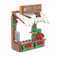 Hot Cocoa Stand - Christmas Winter Village - Custom Building Set - Made Using LEGO® Parts