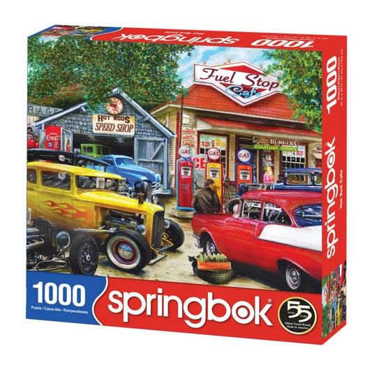 Hot Rod Cafe 1000 Piece Jigsaw Puzzle by Springbok Puzzles - BIG FRENCHIES