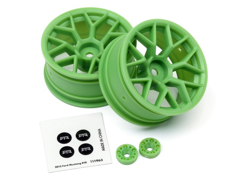 HPI Racing Green RTR Wheel 26mm width 6mm Offset (2pcs)