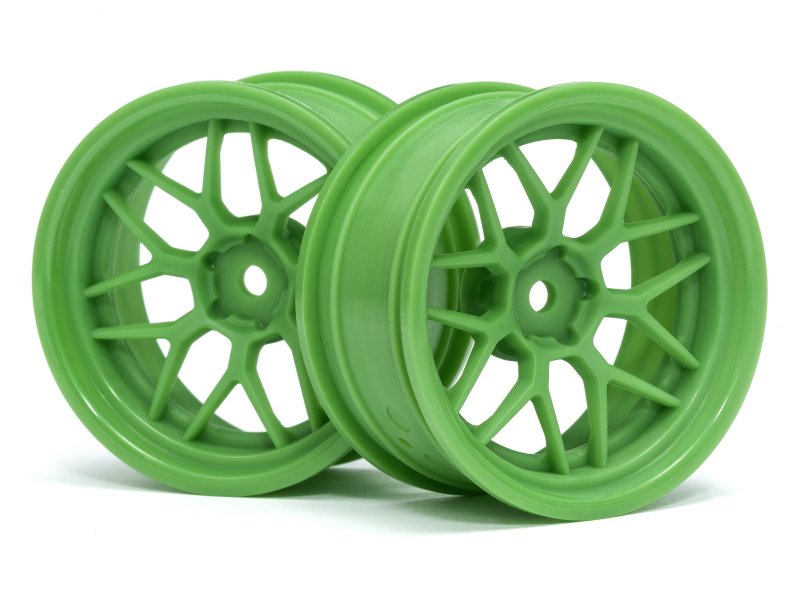 HPI Racing Tech 7 Wheel Green 52X26mm 6mm Offset (2pcs)
