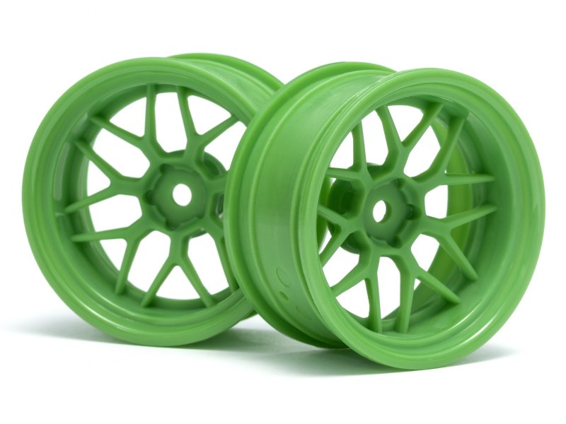 HPI Racing Tech 7 Wheel Green 52X26mm 9mm Offset (2pcs)