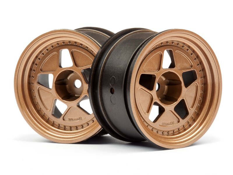 HPI Racing Tarmac R40 Wheel Bronze 52X31mm 10mm Offset (2pcs) for RS4 Sport 3