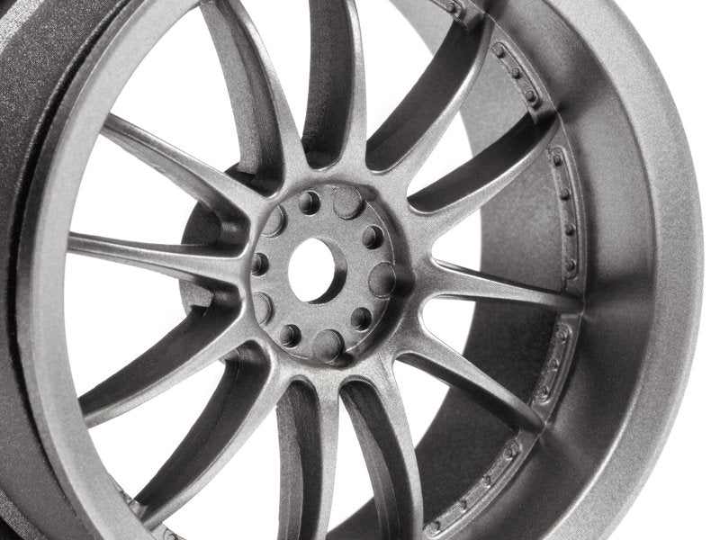 HPI Racing Work XSA 02C Wheel 26mm Light Gunmental (3mm/2pcs)