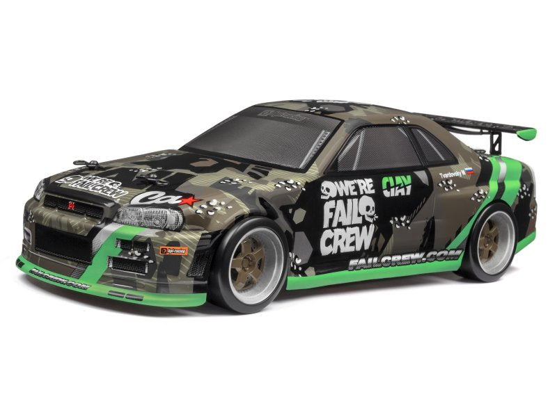 HPI Racing Fail Crew Nissan Skyline R34 GT-R Painted Body (fits 150mm Micro RS4)