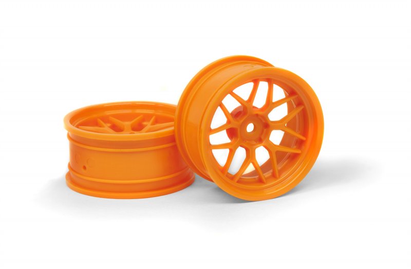 HPI Racing Tech 7 Wheel Orange (6mm/2pcs) for 1/10 Touring Cars