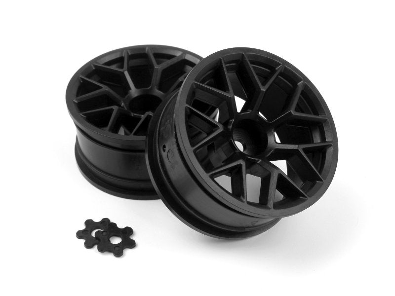 HPI Racing RTR Wheel 26mm Black 9mm Offset, Pair for Sport 3 160368
