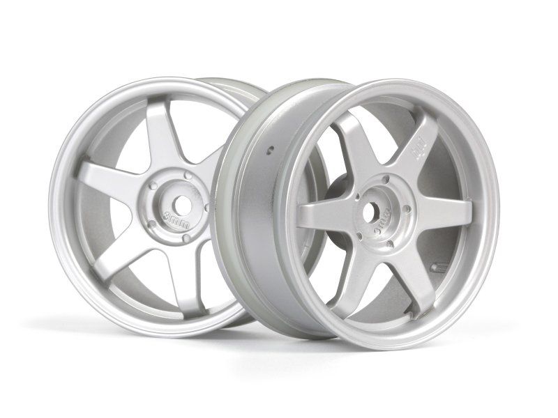 HPI Racing TE37 Wheel 26mm Matte Chrome (3mm Offset) 160752