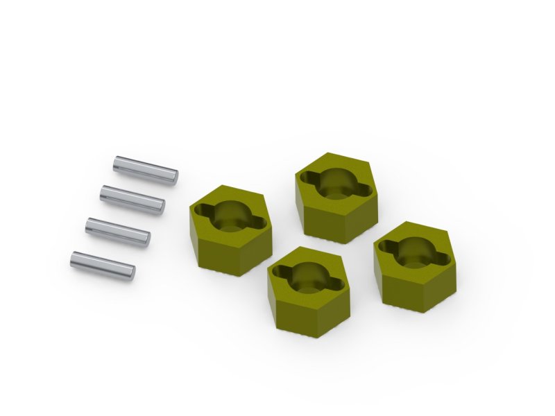 HPI Racing 7mm Hex Hub Set (Brass / 4pcs) for Venture18 161153