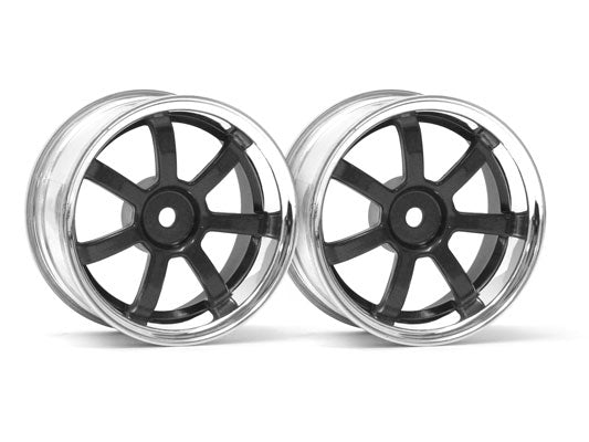 HPI Racing Rays Gram Lights 57S-Pro Wheel Chrome/Gunmetal 3mm Offset