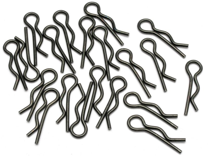 HPI Racing Black Body Clip 8mm (20pcs)