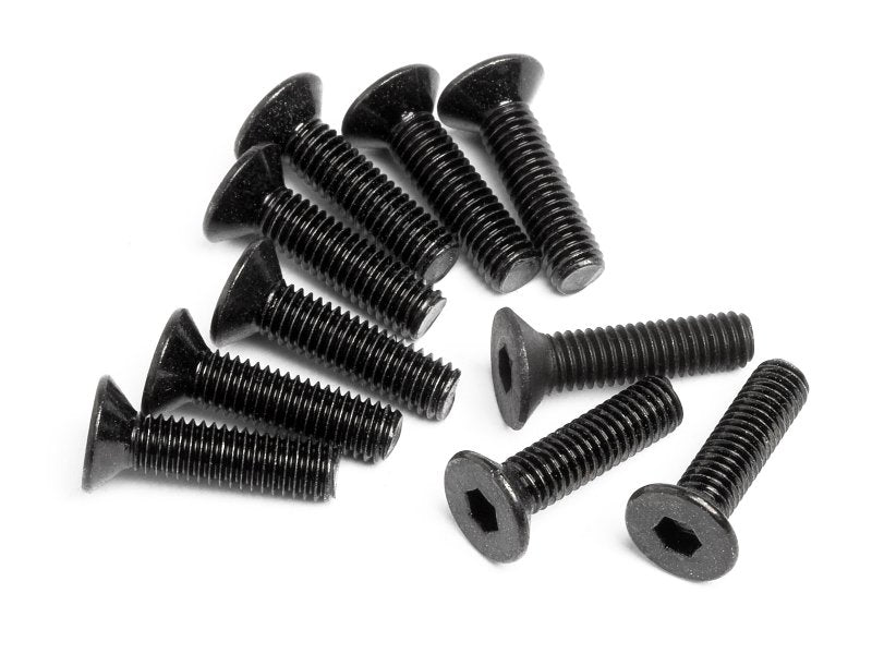 HPI Racing Flat Head Screw M3X12mm Hex Socket (10pcs)