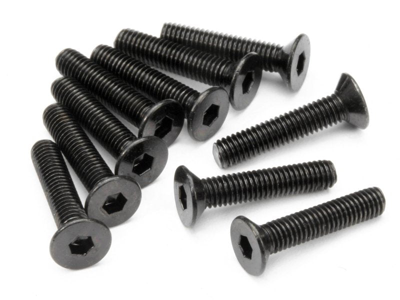 HPI Racing Flat Head Screw M3X15mm Hex Socket (10pcs)