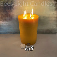 6x9" Beeswax Pillar Candle - BIG FRENCHIES