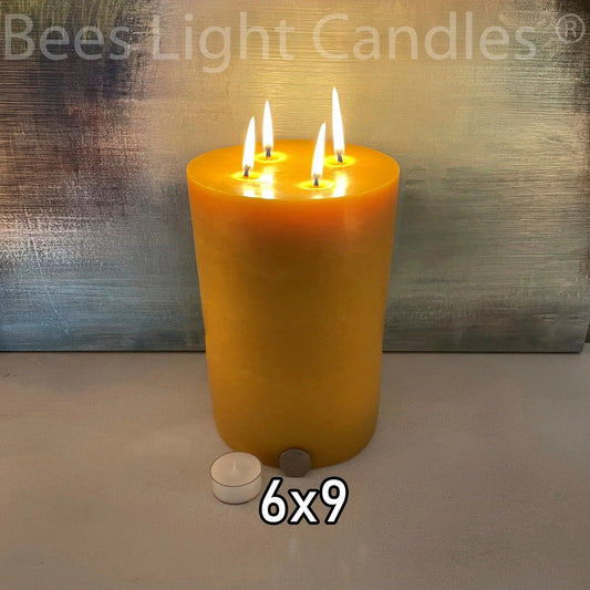 6x9" Beeswax Pillar Candle - BIG FRENCHIES