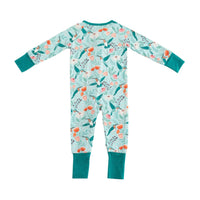 Hummingbird Bloom (Convertible Zip Footies) - BIG FRENCHIES