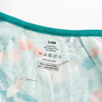 Hummingbird Bloom (Convertible Zip Footies) - BIG FRENCHIES