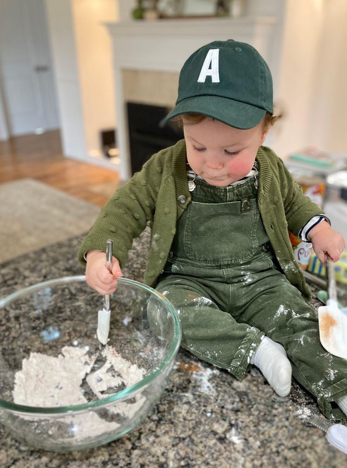Hunter Green Letter Baseball Hat - BIG FRENCHIES