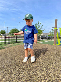 Hunter Green Letter Baseball Hat - BIG FRENCHIES