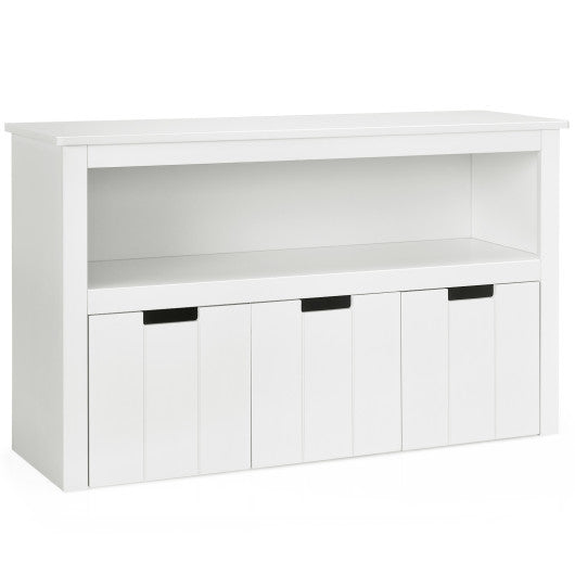 Kid Toy Storage Cabinet 3 Drawer Chest with Wheels Large Storage Cube Shelf - BIG FRENCHIES