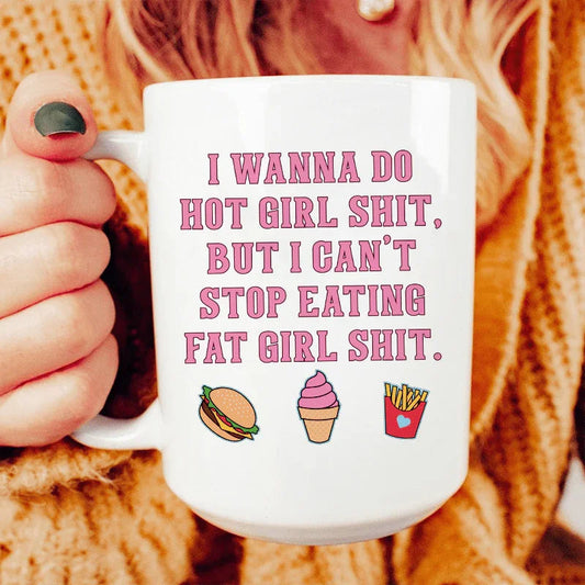 I Can't Stop Eating Ceramic Mug 15 oz - BIG FRENCHIES