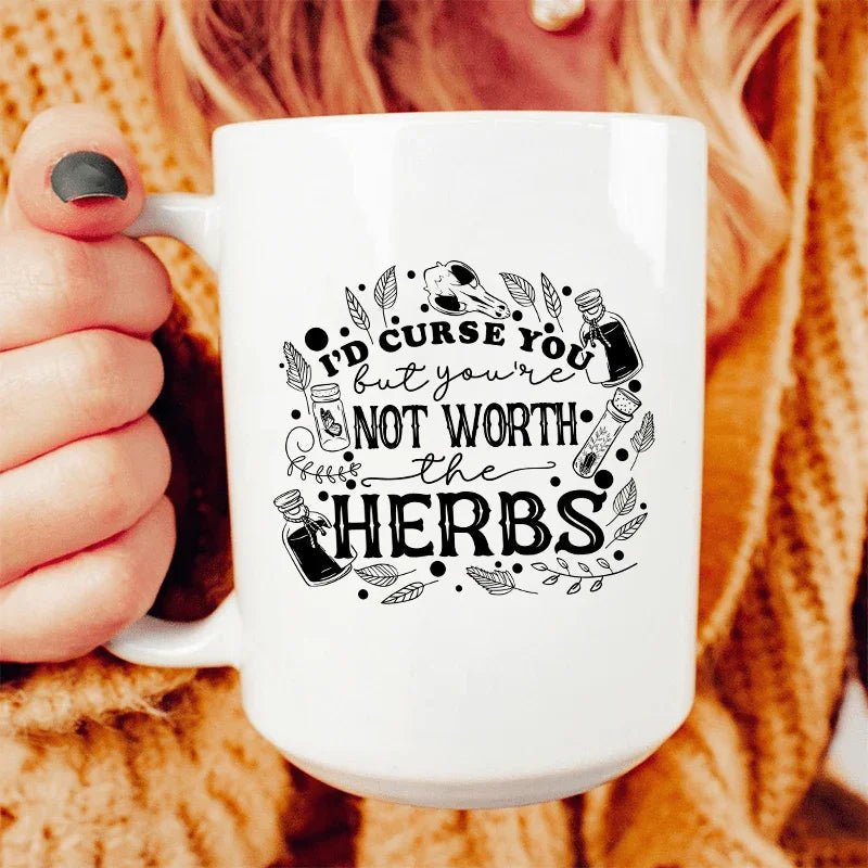 I'd Curse You Ceramic Mug 15 oz - BIG FRENCHIES