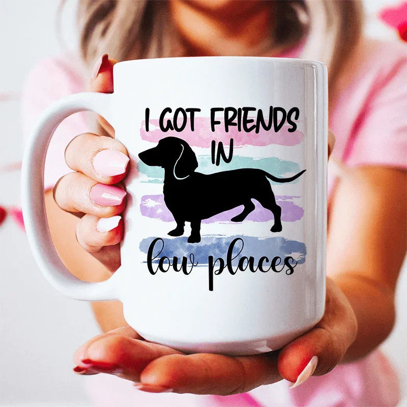 I Got Friends In Low Places Ceramic Mug 15 oz - BIG FRENCHIES