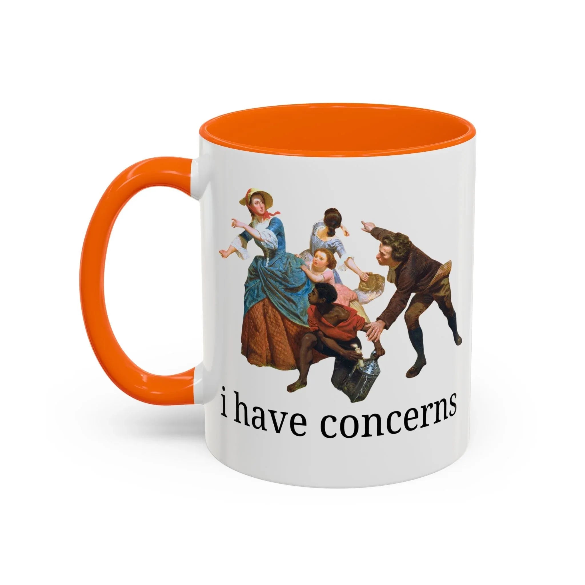 I Have Concerns Art History Coffee Mug: Mrs. Schuyler Burning Her Wheat Fields - BIG FRENCHIES