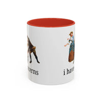 I Have Concerns Art History Coffee Mug: Mrs. Schuyler Burning Her Wheat Fields - BIG FRENCHIES