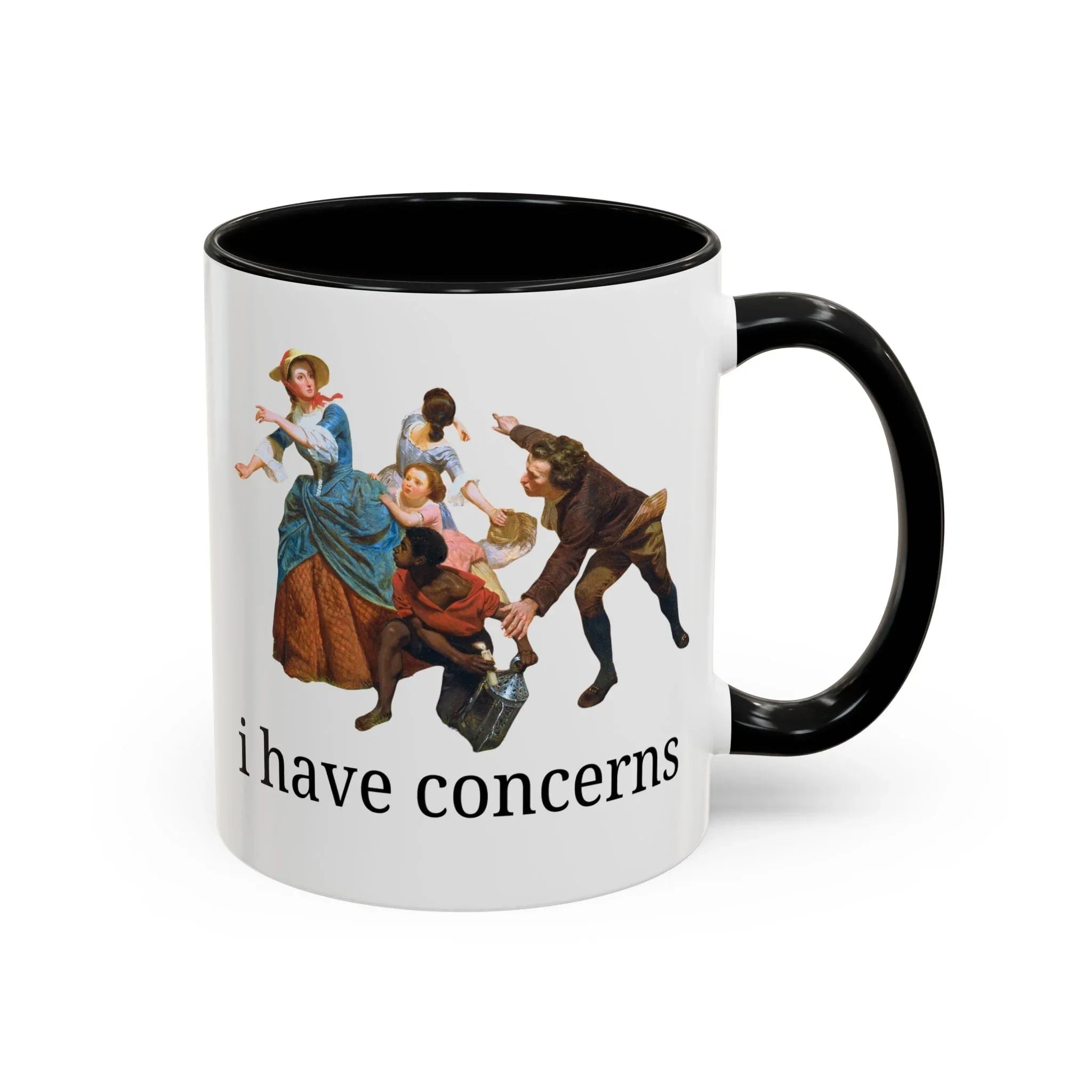 I Have Concerns Art History Coffee Mug: Mrs. Schuyler Burning Her Wheat Fields - BIG FRENCHIES