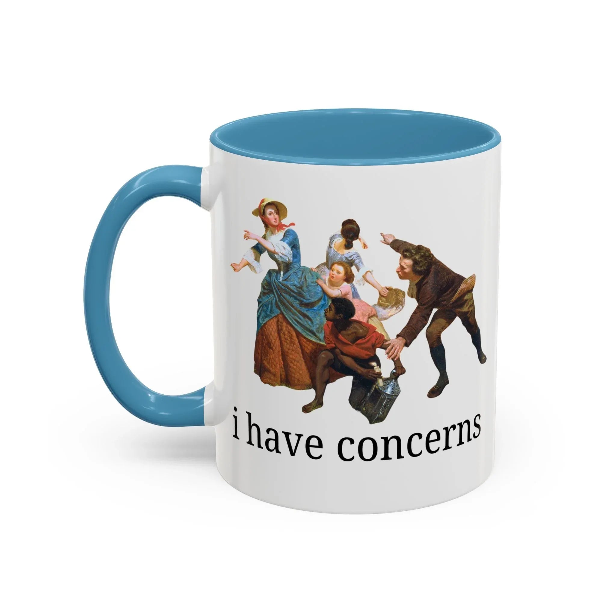 I Have Concerns Art History Coffee Mug: Mrs. Schuyler Burning Her Wheat Fields - BIG FRENCHIES