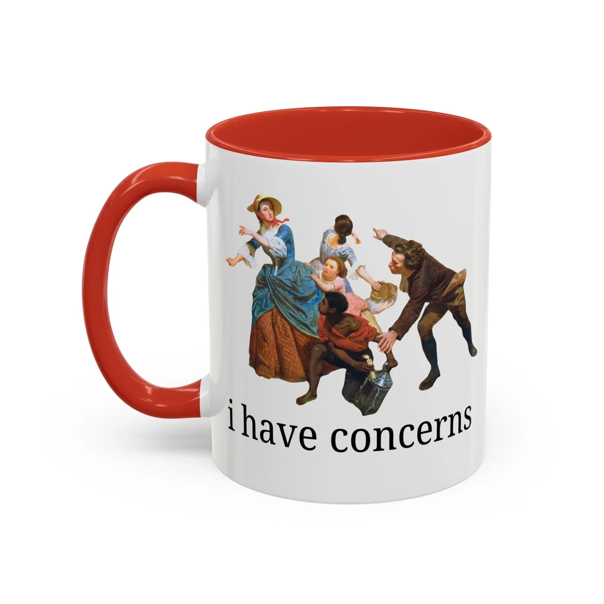 I Have Concerns Art History Coffee Mug: Mrs. Schuyler Burning Her Wheat Fields - BIG FRENCHIES