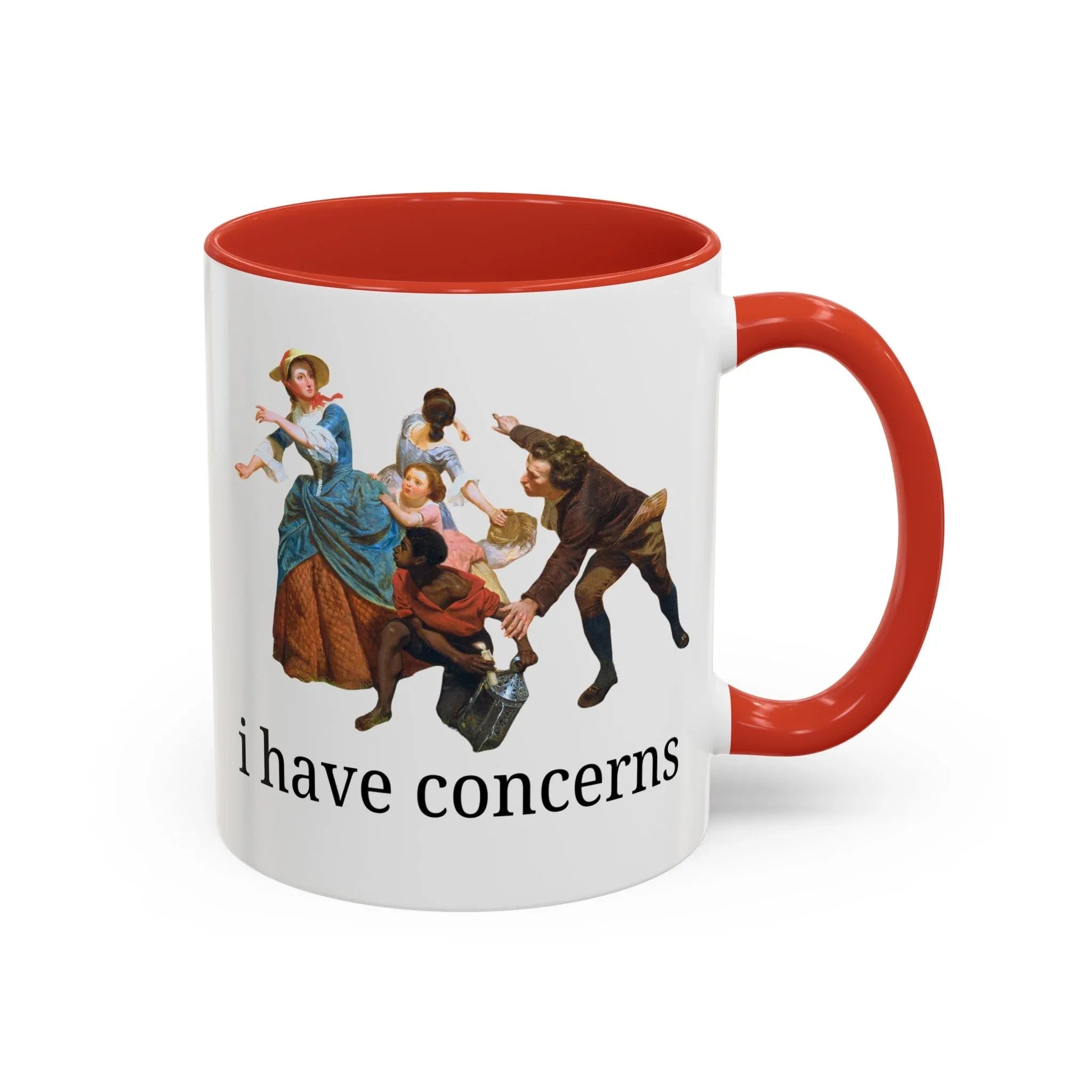 I Have Concerns Art History Coffee Mug: Mrs. Schuyler Burning Her Wheat Fields - BIG FRENCHIES