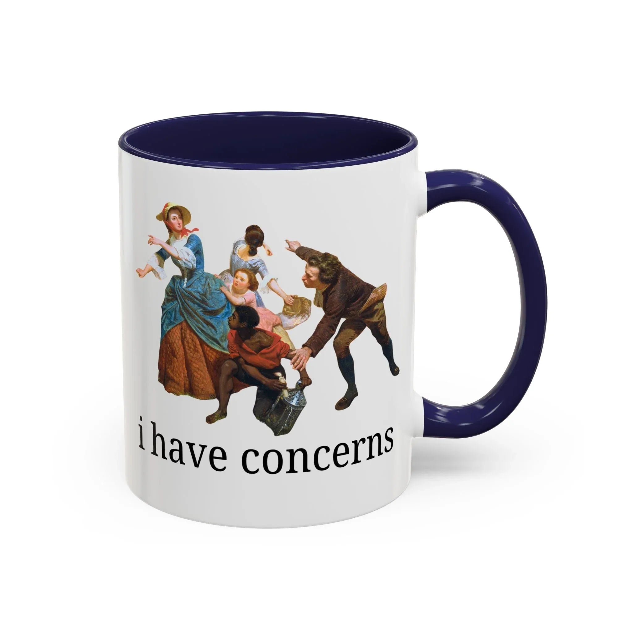 I Have Concerns Art History Coffee Mug: Mrs. Schuyler Burning Her Wheat Fields - BIG FRENCHIES