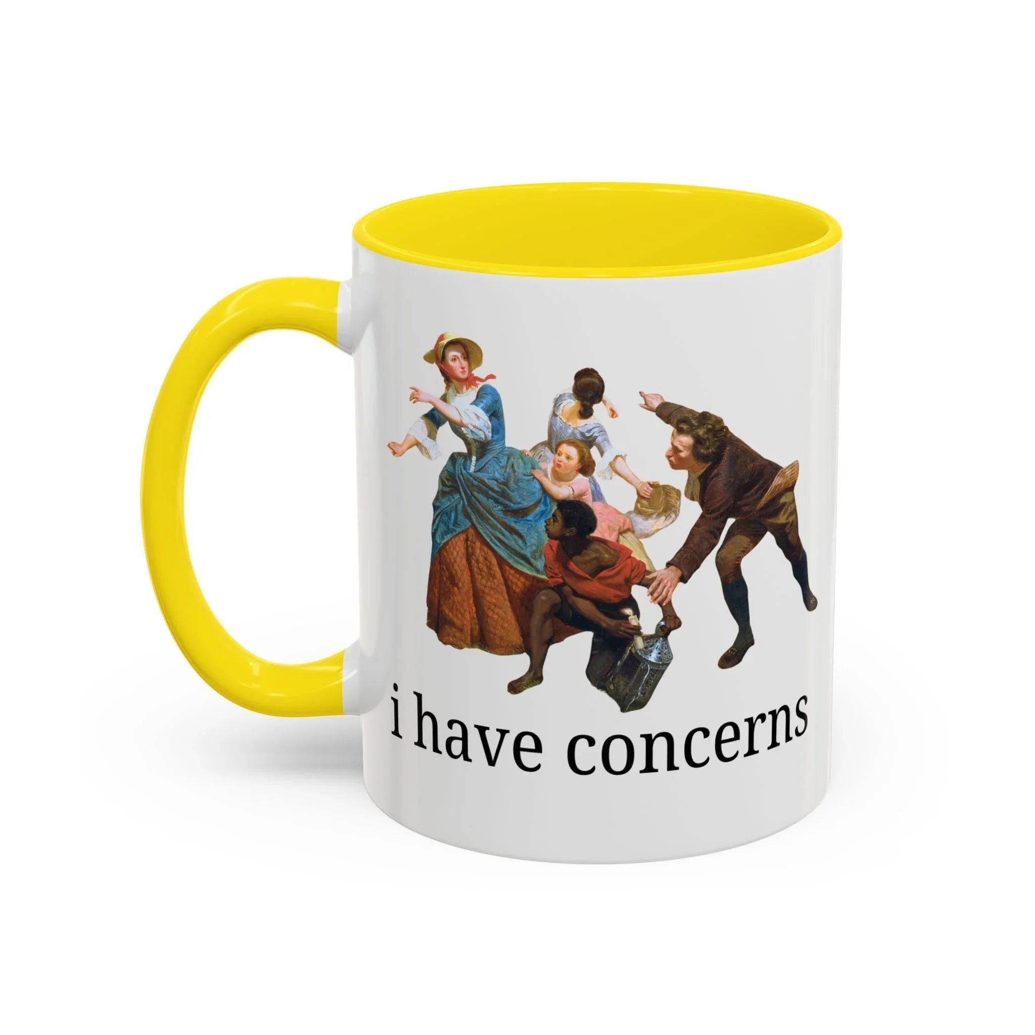 I Have Concerns Art History Coffee Mug: Mrs. Schuyler Burning Her Wheat Fields - BIG FRENCHIES