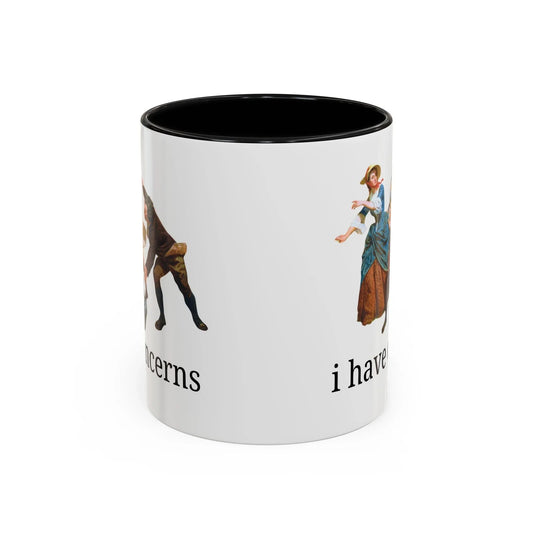I Have Concerns Art History Coffee Mug: Mrs. Schuyler Burning Her Wheat Fields - BIG FRENCHIES