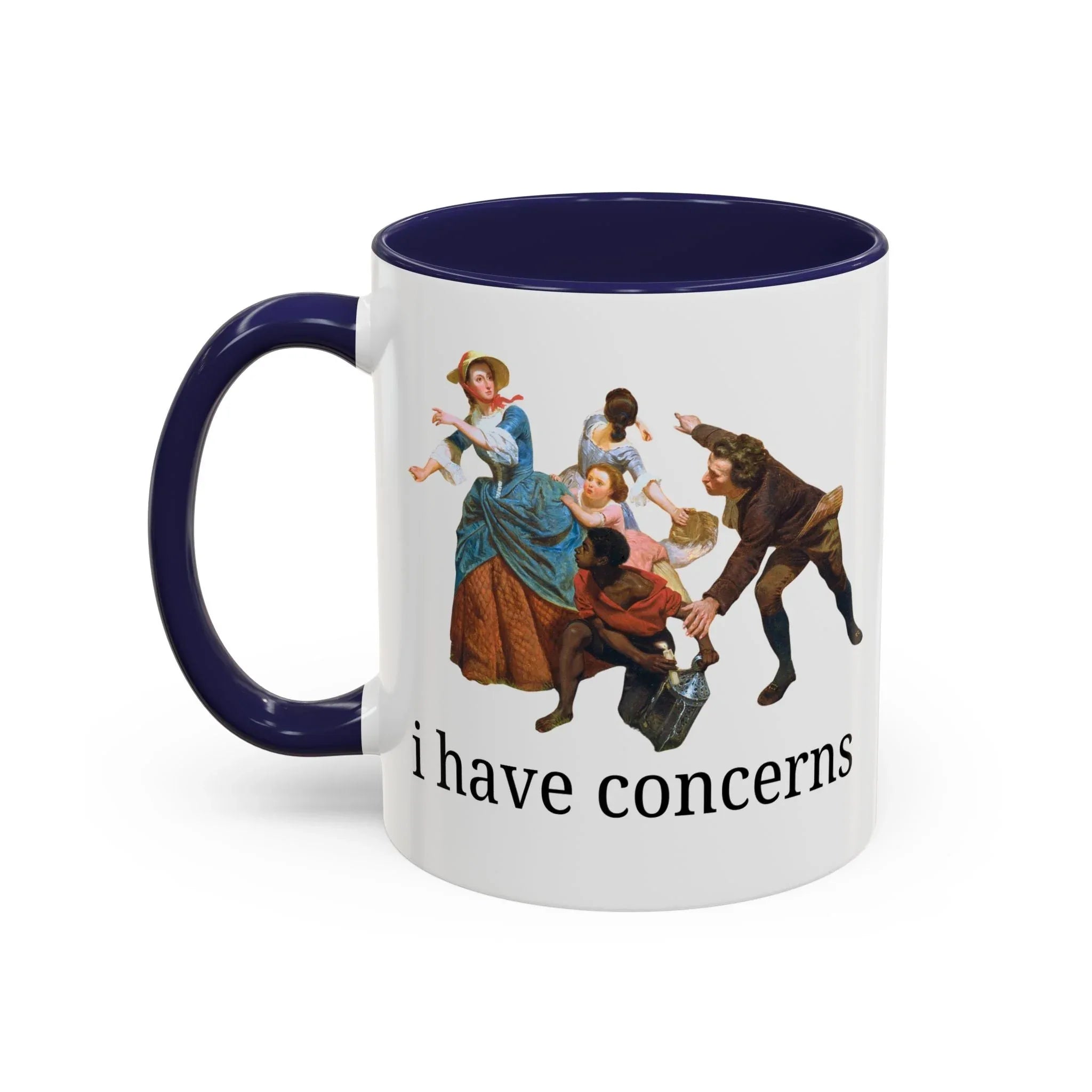 I Have Concerns Art History Coffee Mug: Mrs. Schuyler Burning Her Wheat Fields - BIG FRENCHIES