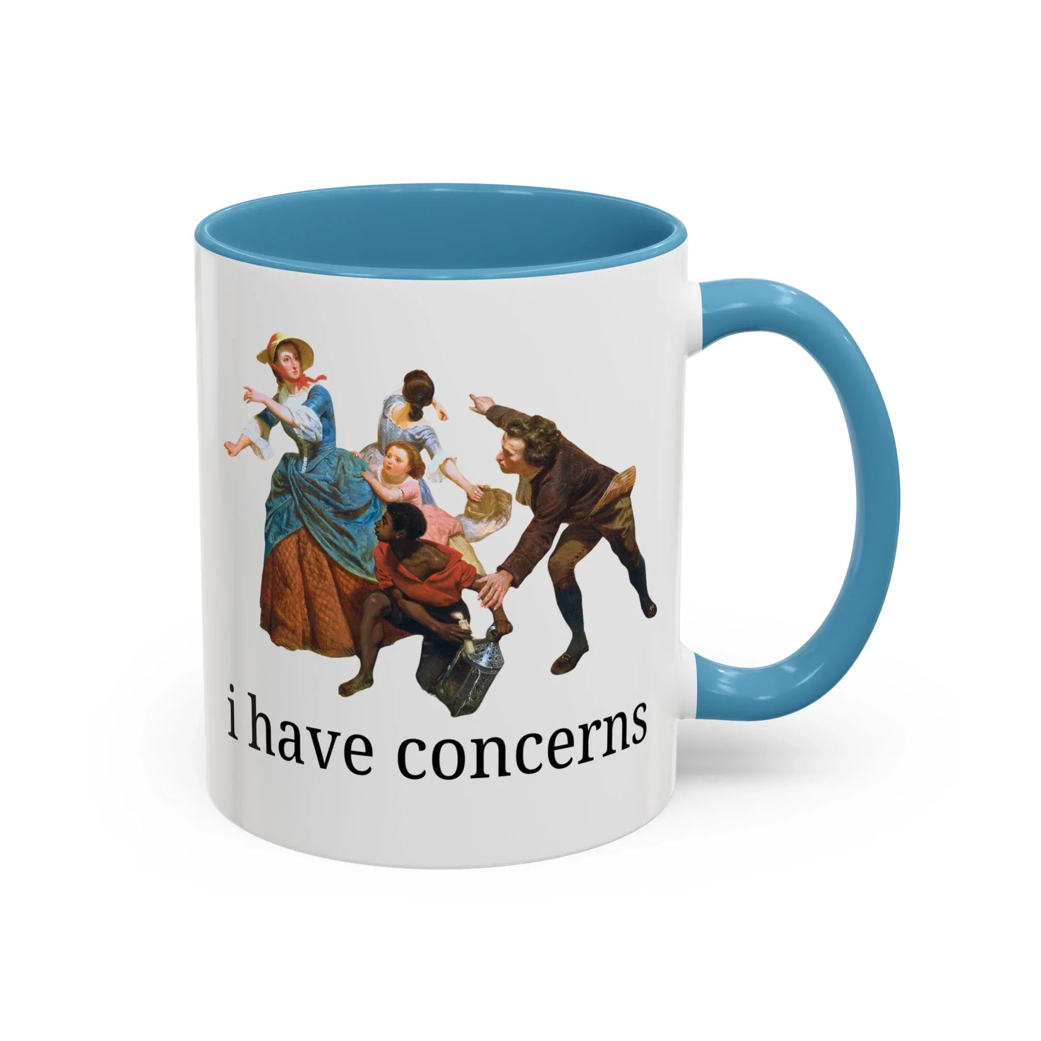 I Have Concerns Art History Coffee Mug: Mrs. Schuyler Burning Her Wheat Fields - BIG FRENCHIES