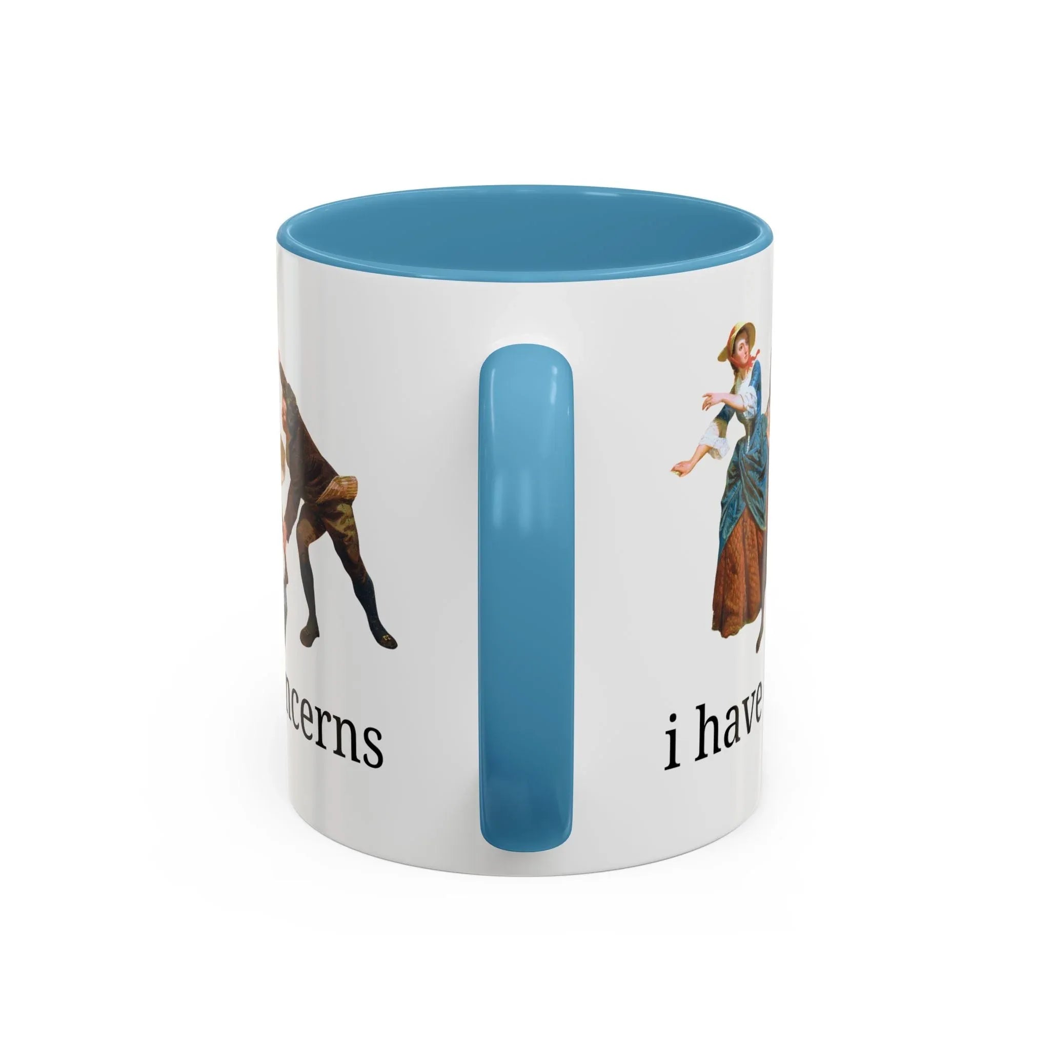 I Have Concerns Art History Coffee Mug: Mrs. Schuyler Burning Her Wheat Fields - BIG FRENCHIES