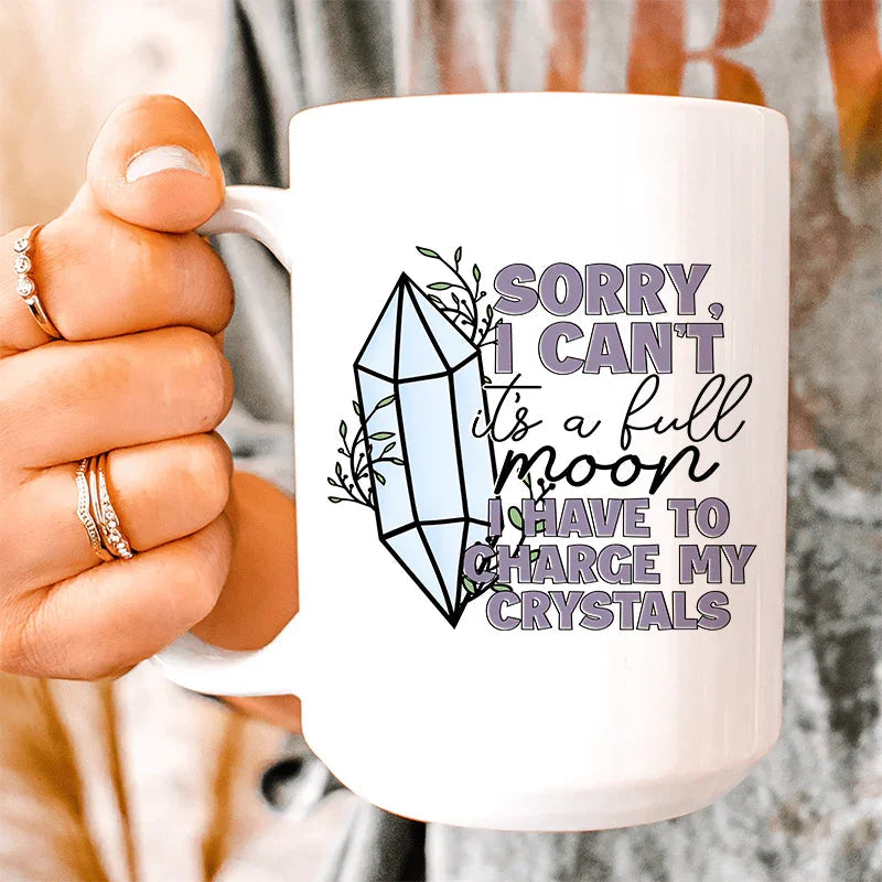 I Have To Charge My Crystals Ceramic Mug 15 oz - BIG FRENCHIES
