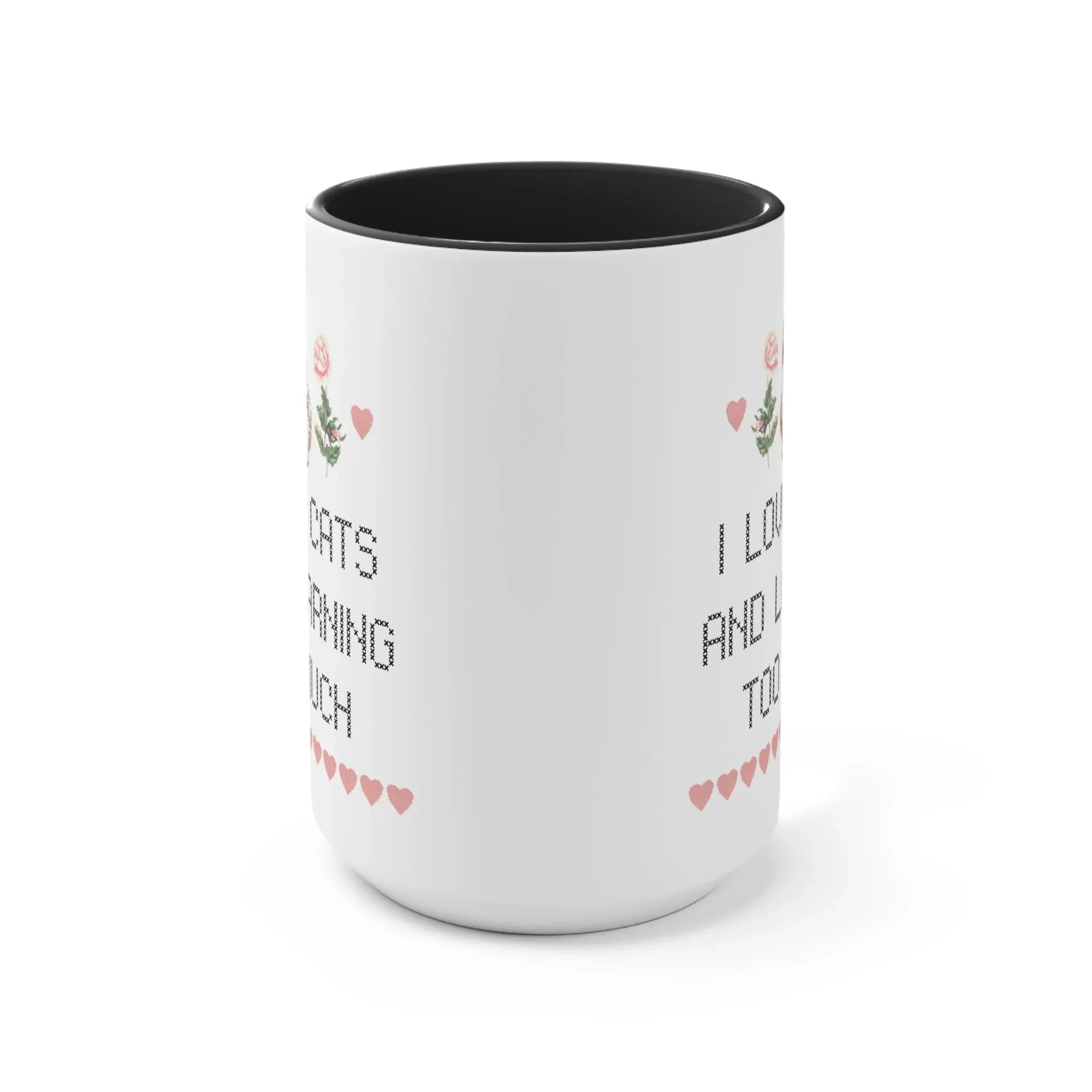 I Love Cats and Learning Too Much Coffee Mug - BIG FRENCHIES