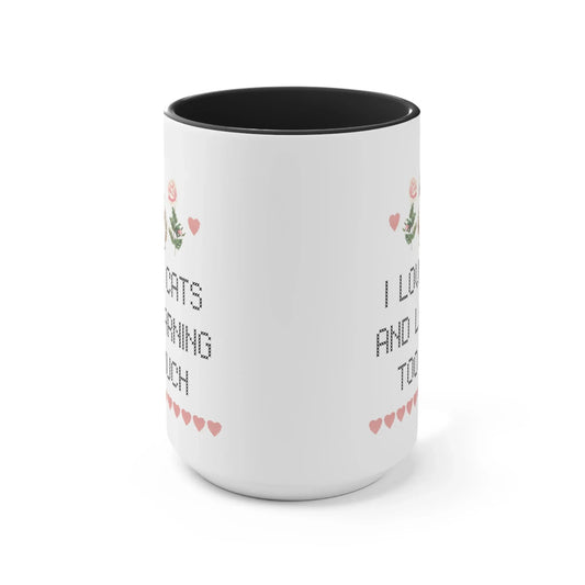 I Love Cats and Learning Too Much Coffee Mug - BIG FRENCHIES