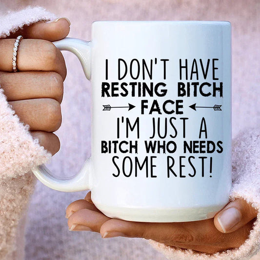 I Need Some Rest Ceramic Mug 15 oz - BIG FRENCHIES
